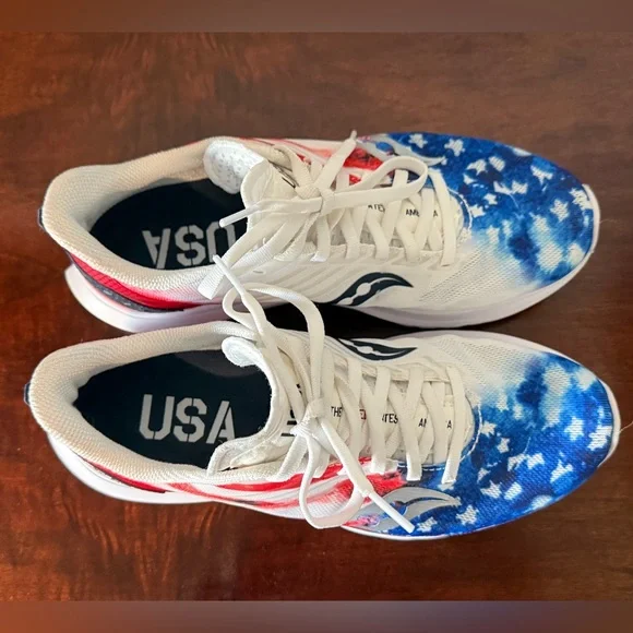 Saucony USA Stars and Stripes Kinvara 12 Running Shoes 9.5M - Picture 4 of 7